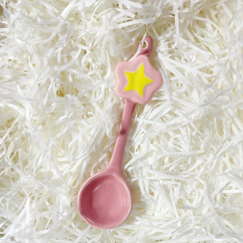 Spoon 陶瓷手绘星星勺子